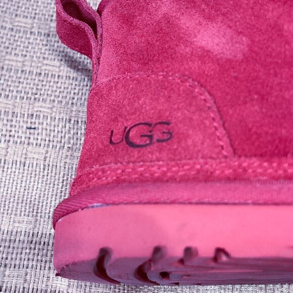 UGG MENS Samba Red Suede Neumel Chukka Boot S/N 1094269, Size: 8 - Picture 8 of 10